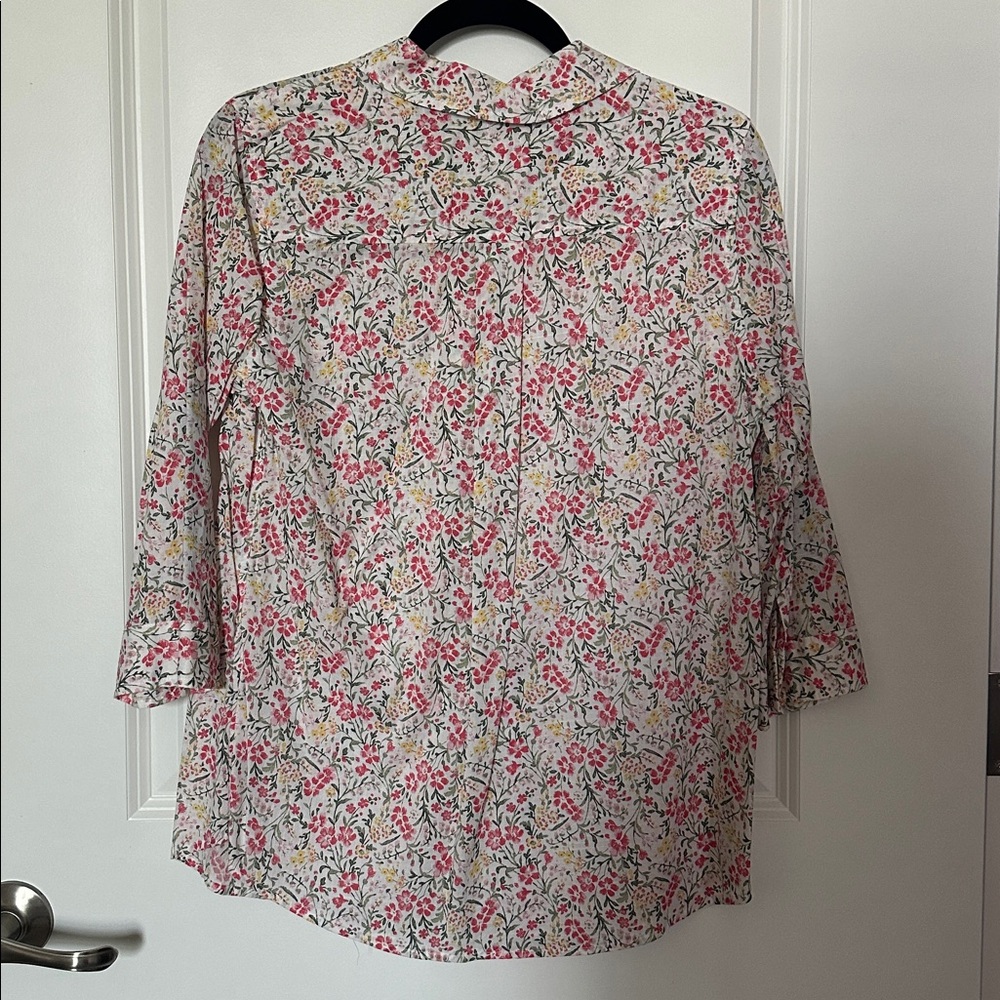 Croft & Barrow Pink Floral Button-Up Shirt - Picture 5 of 5